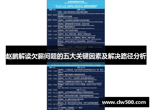 赵鹏解读欠薪问题的五大关键因素及解决路径分析